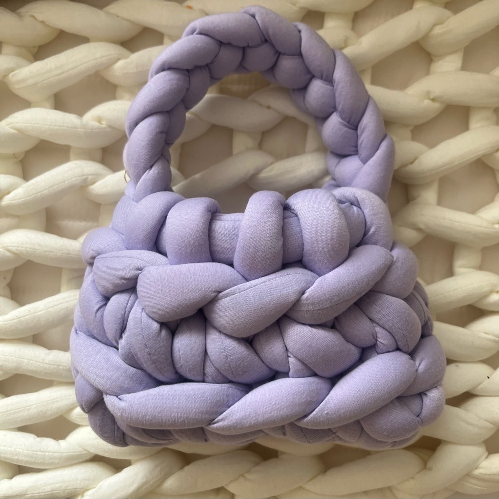 Lavender Woven Handbag